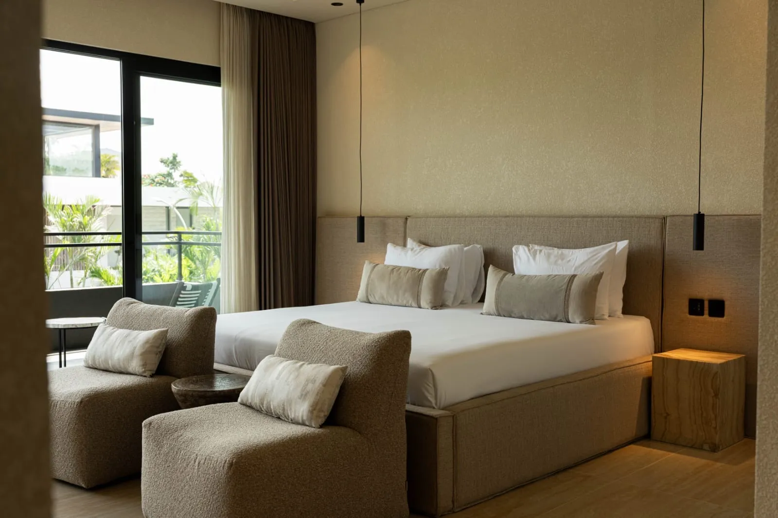 Bedroom with balcony