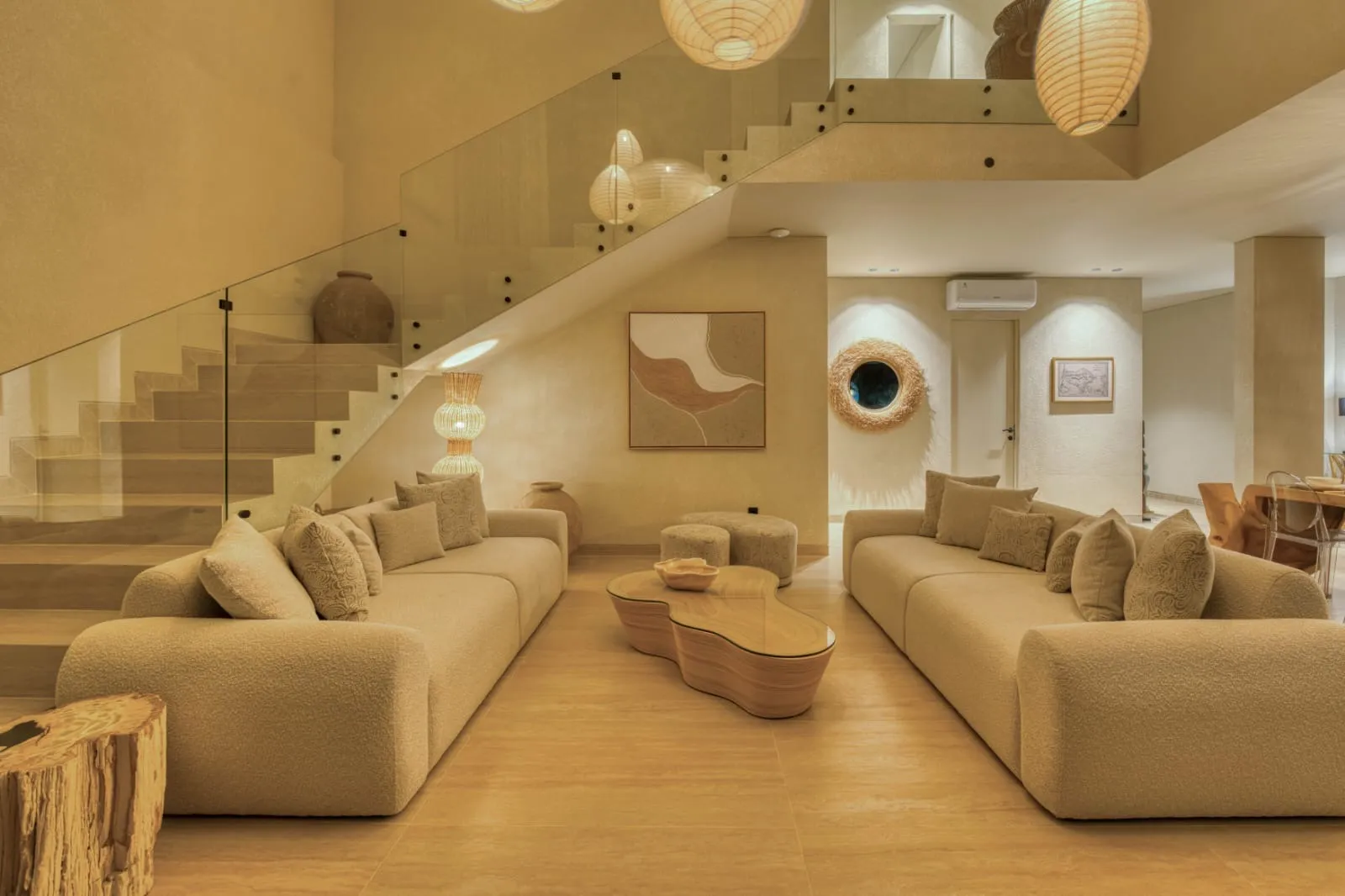 Living room in the evening